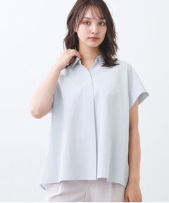 Reflect / リフレクト シャツ・ブラウス | 【二の腕さりげなくカバー】シャツ衿オフボディブラウス