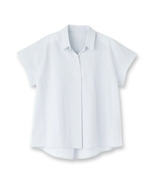 Reflect / リフレクト シャツ・ブラウス | 【二の腕さりげなくカバー】シャツ衿オフボディブラウス | 詳細17