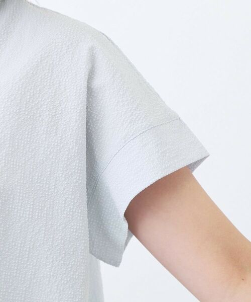 Reflect / リフレクト シャツ・ブラウス | 【二の腕さりげなくカバー】シャツ衿オフボディブラウス | 詳細23