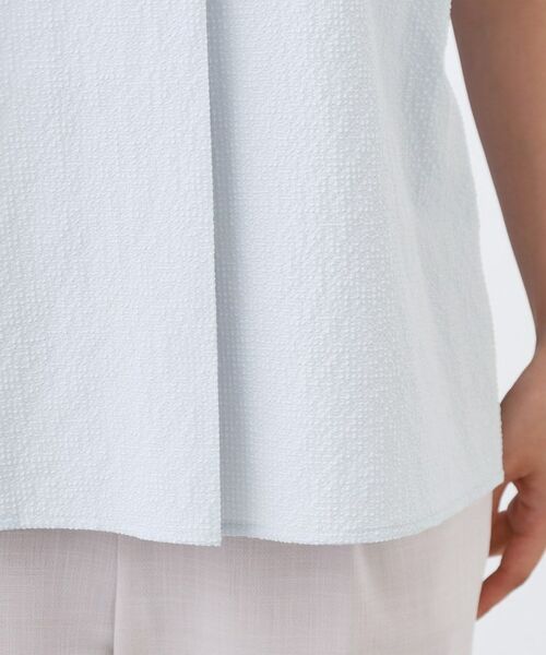 Reflect / リフレクト シャツ・ブラウス | 【二の腕さりげなくカバー】シャツ衿オフボディブラウス | 詳細24