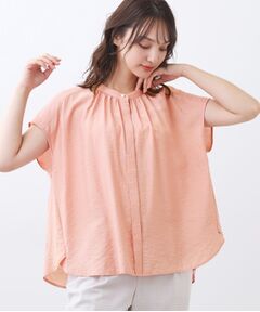 Reflect / リフレクト シャツ・ブラウス | 【二の腕さりげなくカバー】バンドカラーブラウス