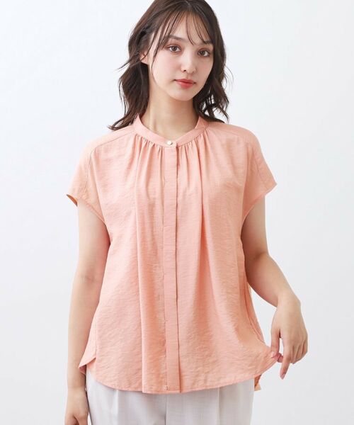 Reflect / リフレクト シャツ・ブラウス | 【二の腕さりげなくカバー】バンドカラーブラウス | 詳細14