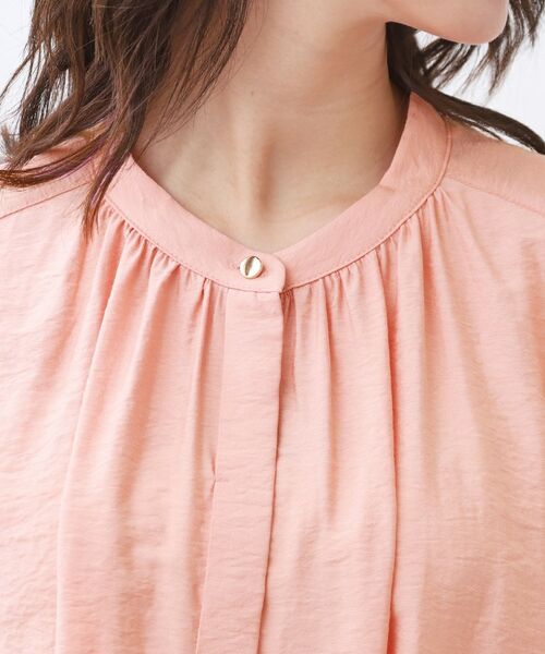 Reflect / リフレクト シャツ・ブラウス | 【二の腕さりげなくカバー】バンドカラーブラウス | 詳細17