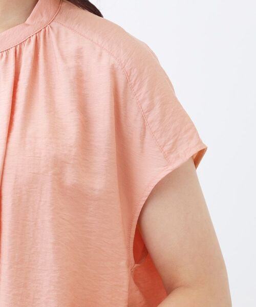 Reflect / リフレクト シャツ・ブラウス | 【二の腕さりげなくカバー】バンドカラーブラウス | 詳細18