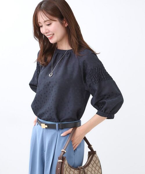 Reflect / リフレクト シャツ・ブラウス | 【一枚で着映える◎】レオパード風ジャカードブラウス | 詳細11