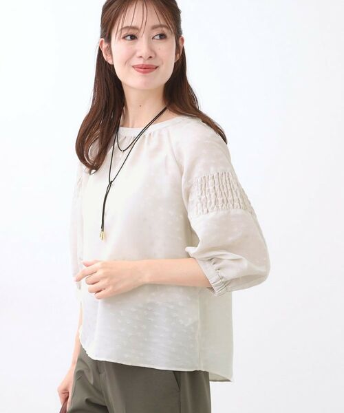 Reflect / リフレクト シャツ・ブラウス | 【一枚で着映える◎】レオパード風ジャカードブラウス | 詳細15