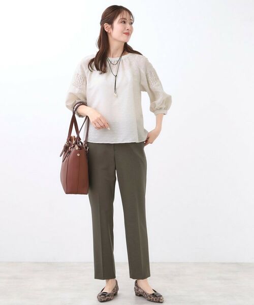 Reflect / リフレクト シャツ・ブラウス | 【一枚で着映える◎】レオパード風ジャカードブラウス | 詳細17