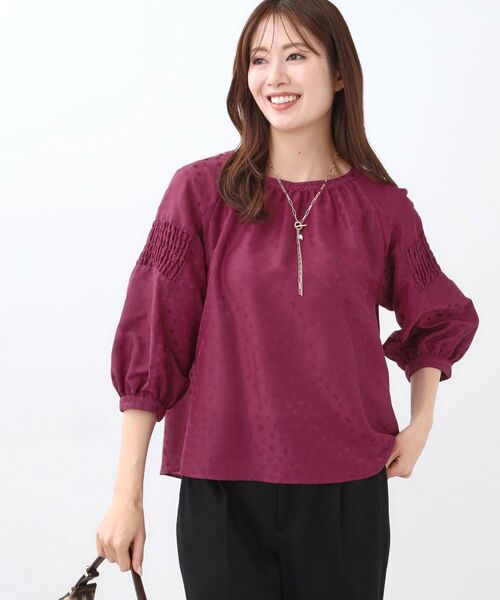 Reflect / リフレクト シャツ・ブラウス | 【一枚で着映える◎】レオパード風ジャカードブラウス | 詳細19