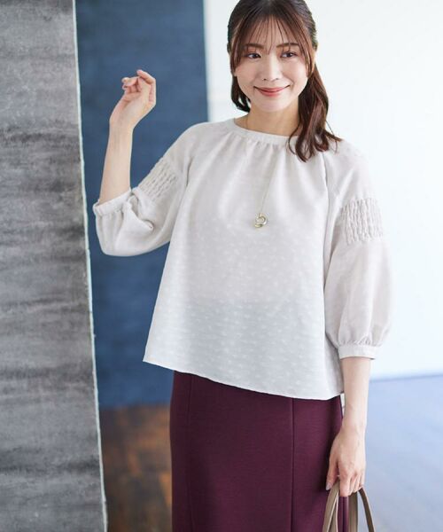 Reflect / リフレクト シャツ・ブラウス | 【一枚で着映える◎】レオパード風ジャカードブラウス | 詳細2