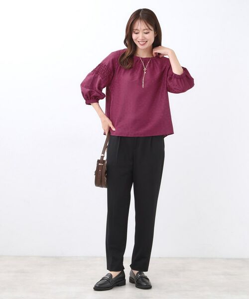 Reflect / リフレクト シャツ・ブラウス | 【一枚で着映える◎】レオパード風ジャカードブラウス | 詳細20