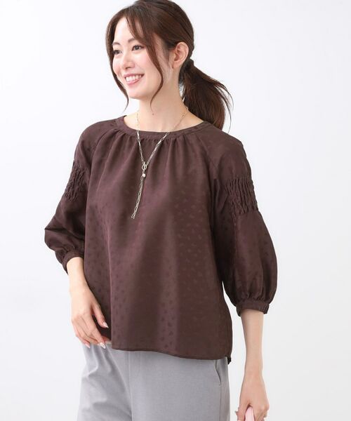 Reflect / リフレクト シャツ・ブラウス | 【一枚で着映える◎】レオパード風ジャカードブラウス | 詳細27