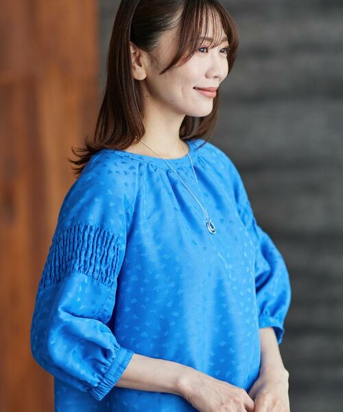 Reflect / リフレクト シャツ・ブラウス | 【一枚で着映える◎】レオパード風ジャカードブラウス | 詳細9