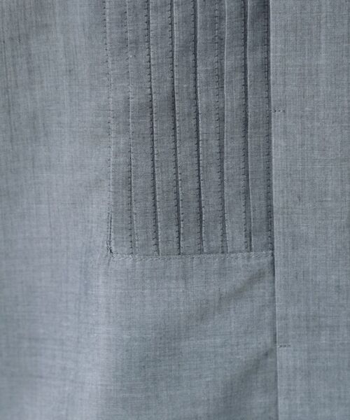 Reflect / リフレクト シャツ・ブラウス | 【程よいゆとり感/体型カバー】ピンタックデザインシャンブレーブラウス | 詳細16