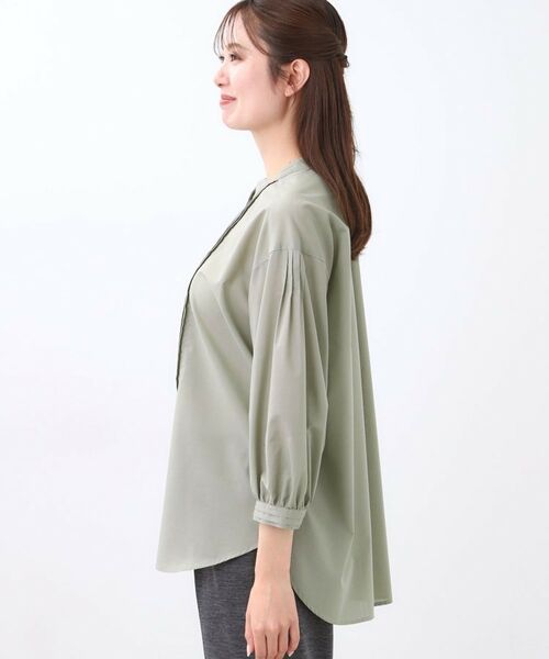 Reflect / リフレクト シャツ・ブラウス | 【程よいゆとり感/体型カバー】ピンタックデザインシャンブレーブラウス | 詳細23