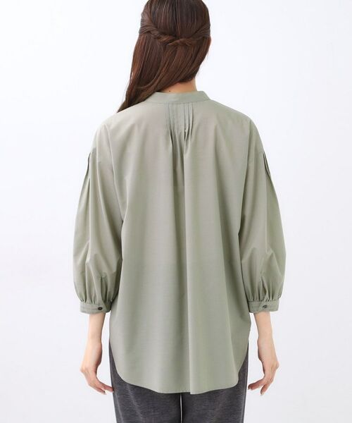 Reflect / リフレクト シャツ・ブラウス | 【程よいゆとり感/体型カバー】ピンタックデザインシャンブレーブラウス | 詳細24
