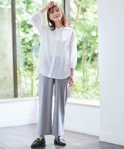 Reflect / リフレクト シャツ・ブラウス | 【程よいゆとり感/体型カバー】ピンタックデザインシャンブレーブラウス | 詳細28