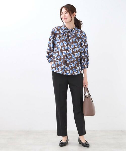 Reflect / リフレクト シャツ・ブラウス | 【ジャケットのインナーにおすすめ◎】花柄タックデザインブブラウス | 詳細17