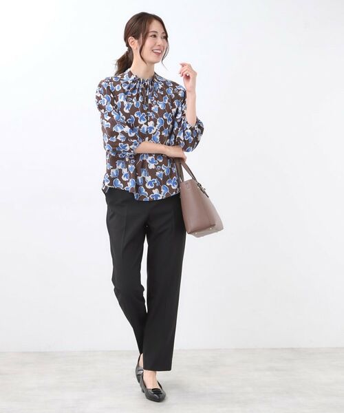 Reflect / リフレクト シャツ・ブラウス | 【ジャケットのインナーにおすすめ◎】花柄タックデザインブブラウス | 詳細18