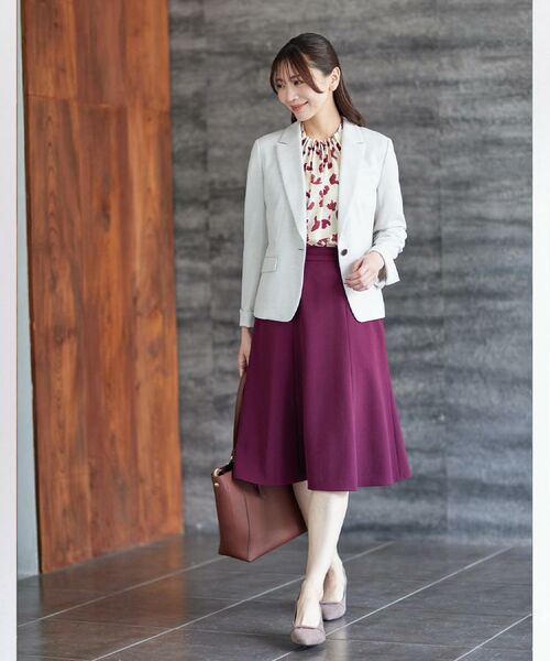 Reflect / リフレクト シャツ・ブラウス | 【ジャケットのインナーにおすすめ◎】花柄タックデザインブブラウス | 詳細4