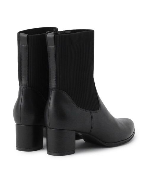 Reflect / リフレクト ブーツ（ショート丈） | 【足元すっきり見え／ファスナー開き】リブ編みニットブーツ | 詳細7