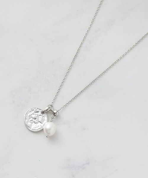 Reflect / リフレクト ネックレス・ペンダント・チョーカー | 【チェーン長さ調節可】コインパーツ×淡水パールネックレス | 詳細4