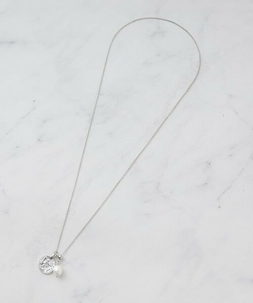 Reflect / リフレクト ネックレス・ペンダント・チョーカー | 【チェーン長さ調節可】コインパーツ×淡水パールネックレス | 詳細5