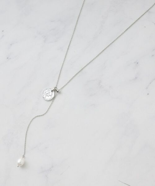 Reflect / リフレクト ネックレス・ペンダント・チョーカー | 【チェーン長さ調節可】コインパーツ×淡水パールネックレス | 詳細7