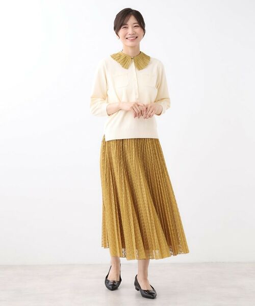 Reflect / リフレクト アクセサリー | 【コーディネートのポイントに◎／同素材スカートあり】レース付け衿 | 詳細4