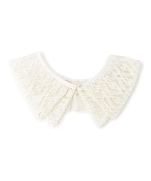 Reflect / リフレクト アクセサリー | 【コーディネートのポイントに◎】パール調ボタン×レース付け衿 | 詳細6