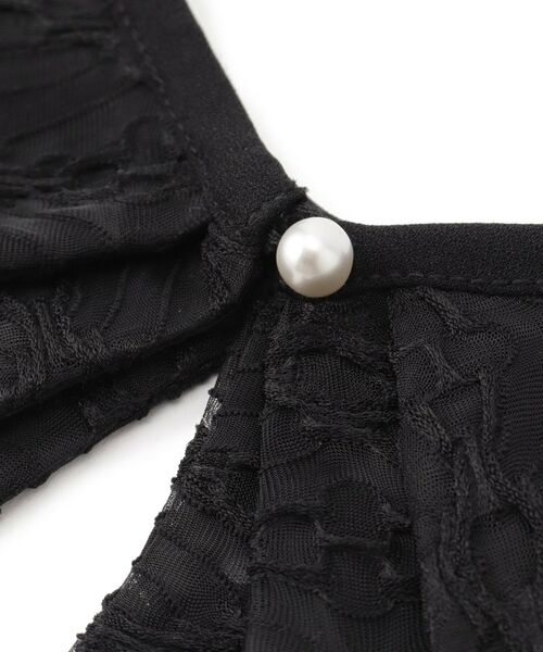 Reflect / リフレクト アクセサリー | 【コーディネートのポイントに◎】パール調ボタン×レース付け衿 | 詳細9