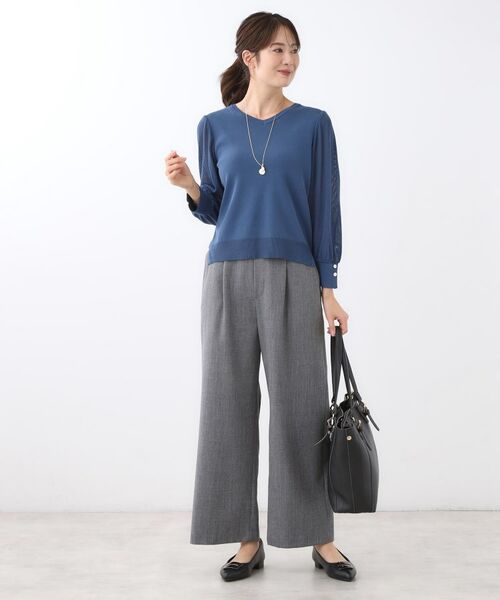 Reflect / リフレクト ニット・セーター | 【秋映え◎】Vネック×メッシュスリーブニット | 詳細16