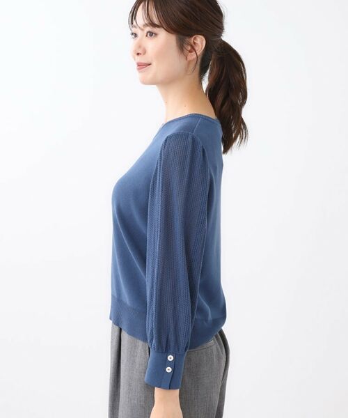 Reflect / リフレクト ニット・セーター | 【秋映え◎】Vネック×メッシュスリーブニット | 詳細20