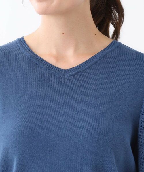 Reflect / リフレクト ニット・セーター | 【秋映え◎】Vネック×メッシュスリーブニット | 詳細22