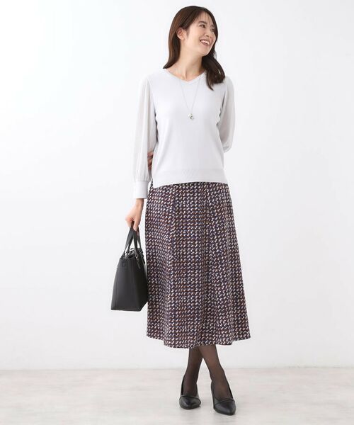 Reflect / リフレクト ニット・セーター | 【秋映え◎】Vネック×メッシュスリーブニット | 詳細8