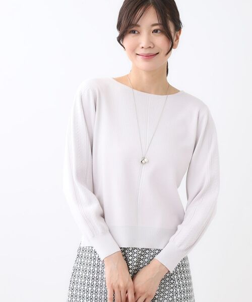 Reflect / リフレクト ニット・セーター | 【選べる6色／長く着られる◎】ボートネックニット | 詳細13