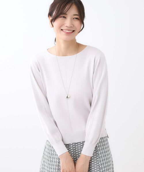 Reflect / リフレクト ニット・セーター | 【選べる6色／長く着られる◎】ボートネックニット | 詳細14