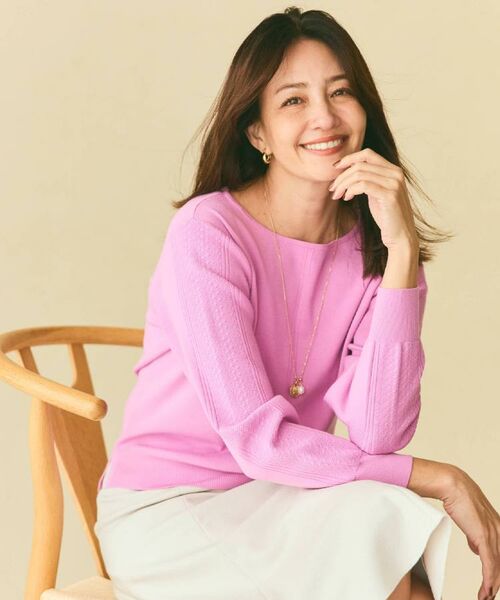 Reflect / リフレクト ニット・セーター | 【選べる6色／長く着られる◎】ボートネックニット | 詳細2