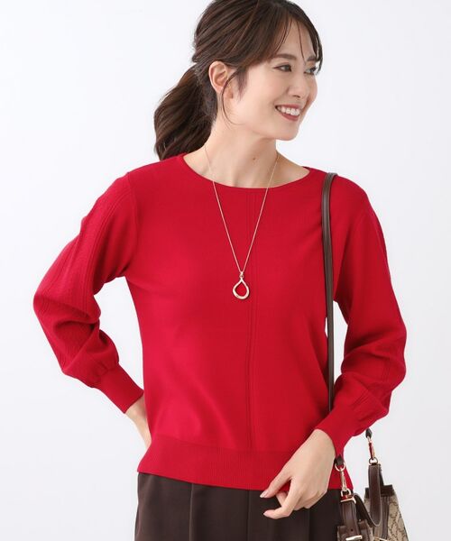 Reflect / リフレクト ニット・セーター | 【選べる6色／長く着られる◎】ボートネックニット | 詳細25