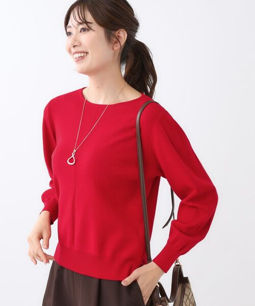 Reflect / リフレクト ニット・セーター | 【選べる6色／長く着られる◎】ボートネックニット | 詳細26