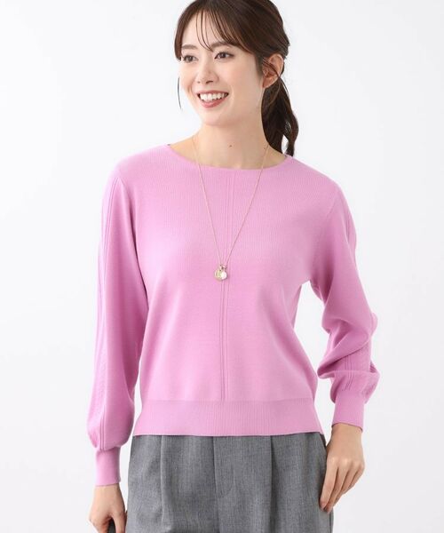 Reflect / リフレクト ニット・セーター | 【選べる6色／長く着られる◎】ボートネックニット | 詳細29