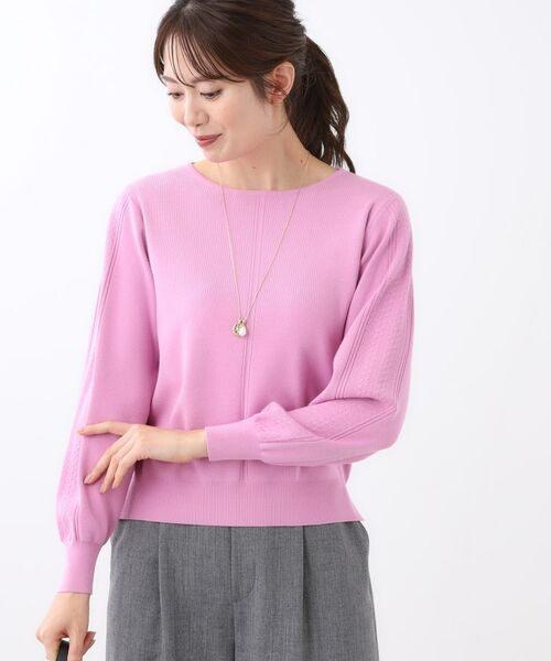 Reflect / リフレクト ニット・セーター | 【選べる6色／長く着られる◎】ボートネックニット | 詳細30