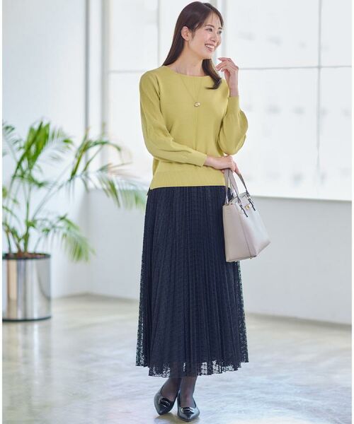 Reflect / リフレクト ニット・セーター | 【選べる6色／長く着られる◎】ボートネックニット | 詳細5