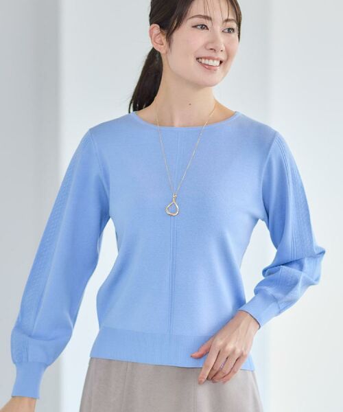 Reflect / リフレクト ニット・セーター | 【選べる6色／長く着られる◎】ボートネックニット | 詳細8