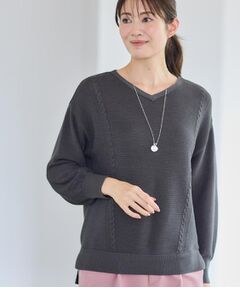 Reflect / リフレクト ニット・セーター | 【パンツ合わせにぴったり◎】ゆったりオフボディニット