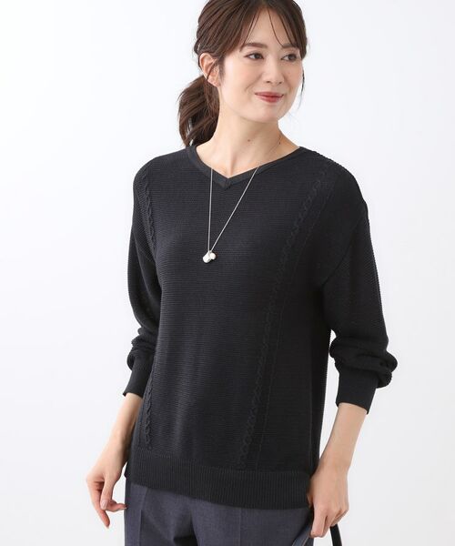 Reflect / リフレクト ニット・セーター | 【パンツ合わせにぴったり◎】ゆったりオフボディニット | 詳細10