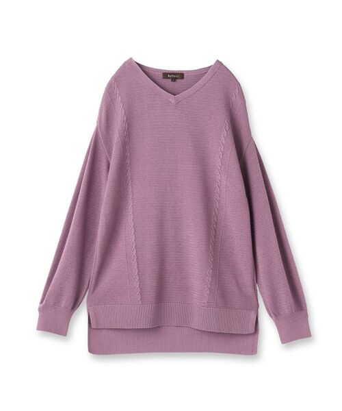 Reflect / リフレクト ニット・セーター | 【パンツ合わせにぴったり◎】ゆったりオフボディニット | 詳細17