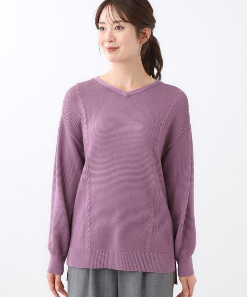 Reflect / リフレクト ニット・セーター | 【パンツ合わせにぴったり◎】ゆったりオフボディニット | 詳細18