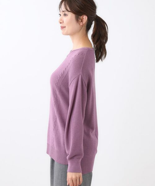 Reflect / リフレクト ニット・セーター | 【パンツ合わせにぴったり◎】ゆったりオフボディニット | 詳細19