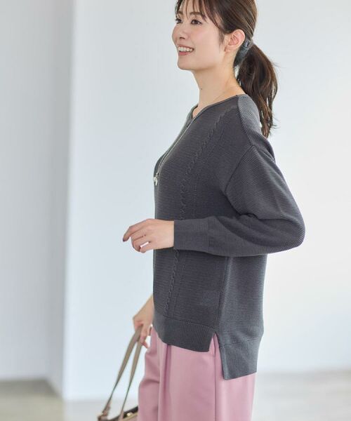 Reflect / リフレクト ニット・セーター | 【パンツ合わせにぴったり◎】ゆったりオフボディニット | 詳細2