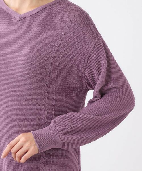 Reflect / リフレクト ニット・セーター | 【パンツ合わせにぴったり◎】ゆったりオフボディニット | 詳細22